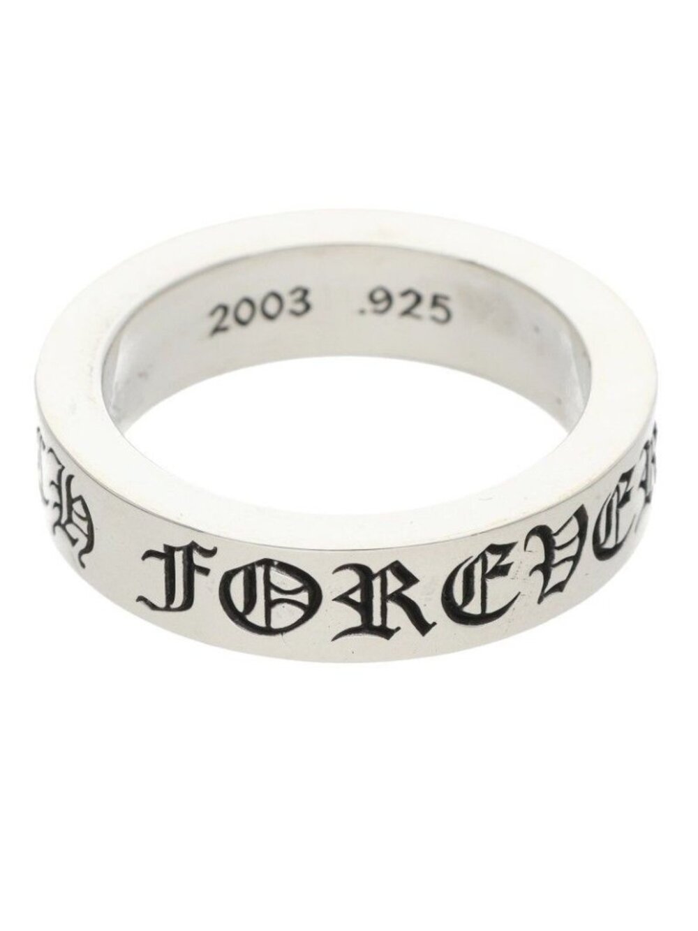 Chrome Hearts Spacer Forever Silver Ring